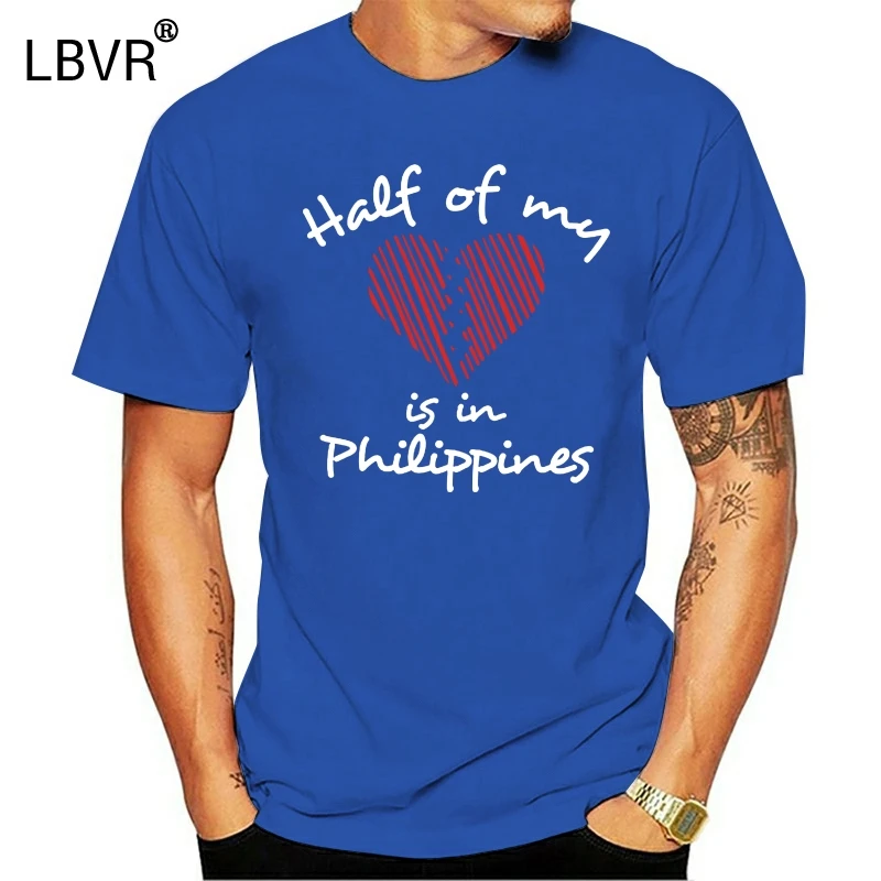 Half Of My Heart Is In Philippines Women T Shirt T Shirts Aliexpress