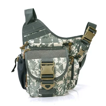 

1pc Multifunctional Army Fan Shoulder Bag Outdoor Sports Messenger Lure Bag Nylon Durable Camera Crossbody Bag Fishing Gear Bag