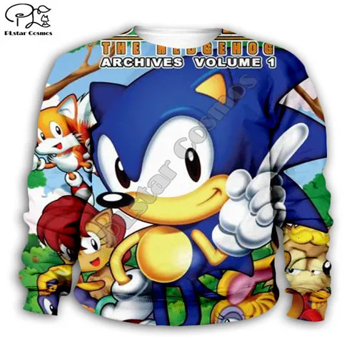 Kids sweatshirts Super Sonic/толстовки с капюшоном; Детское пальто на молнии; пуловер с длинными рукавами; свитер; уличная одежда; Повседневный Спортивный костюм; пальто с капюшоном; брюки - Цвет: Kids sweatshirts