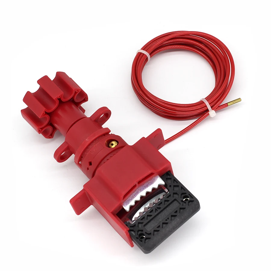 

Universal Valve Lockout Tagout Industrial Gate Valve Lockout With 1.8M Cable Safety LOTO Device