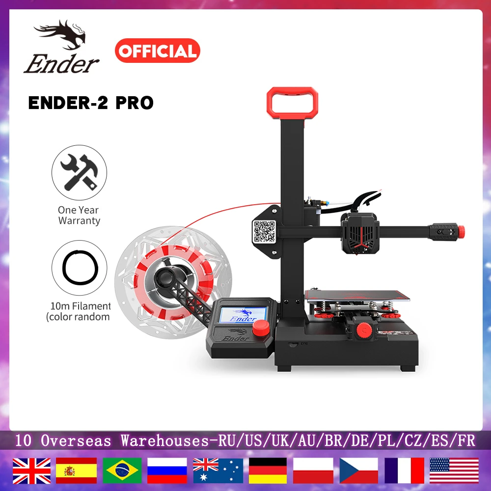 Creality FDM 3D Printer Ender 2 Pro 3d Printing Machine Support PLA/TPU/WOOD Print Size 165x165 180MM Dropshipping best 3d printer for beginners