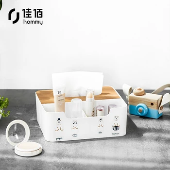 

bamboo cover tissue storage box simple Nordic style good-looking dressing table special storage box coffee table