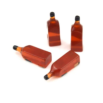 

1/4/5/6/13 Pcs/set 1/12 Dollhouse Miniature Accessories Mini Wine Bottle Simulation Drinks Model Toys for Doll House Decoration
