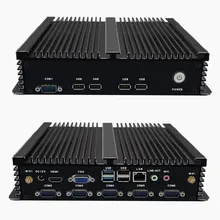 Fanless Mini PC Celeron J1800 RS-232 Industrial Computer Win7/8/10 XP Linux WIFI VGA DP HDMI RS232 com Core i3 i5 4G 8G RAM