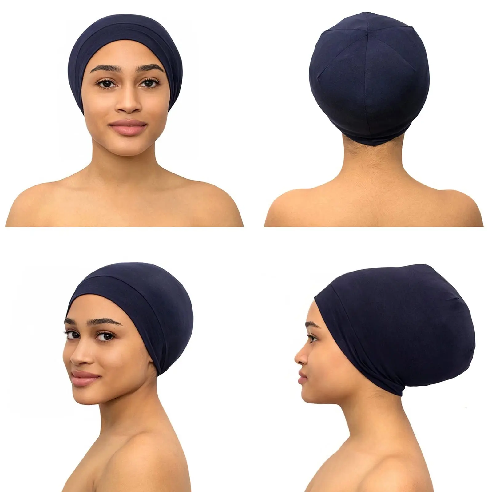 skully with brim Soft Stretch Satin Bonnet Fashion Lined Sleeping Beanie Hat Bamboo Headwear Frizzy Natural Hair Nurse Cap for Women and Men mens skully hat