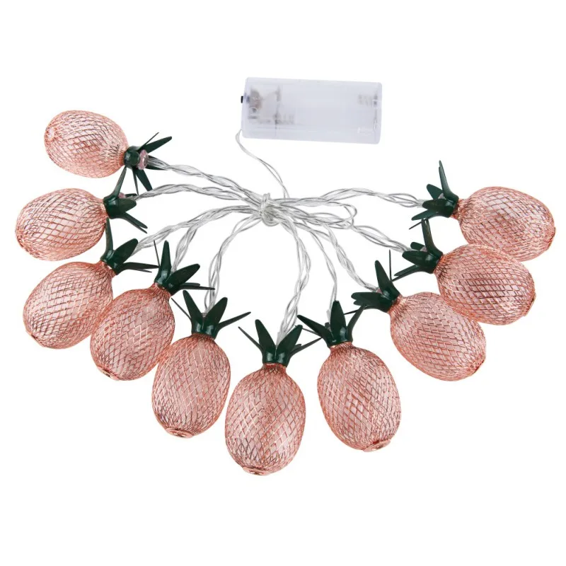 

New10 LED Pineapple String Lights Battery Operated Fairy String Lights Christmas LED String Lights Birthday Party Wedding Decor