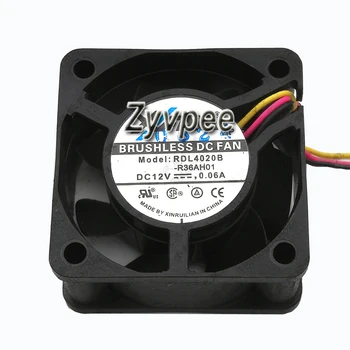 

Zyvpee xfan RDL4020B R36AH01 DC12V 0.06A 3 wires 4cm slient case fan RDL4020B-R36AH01
