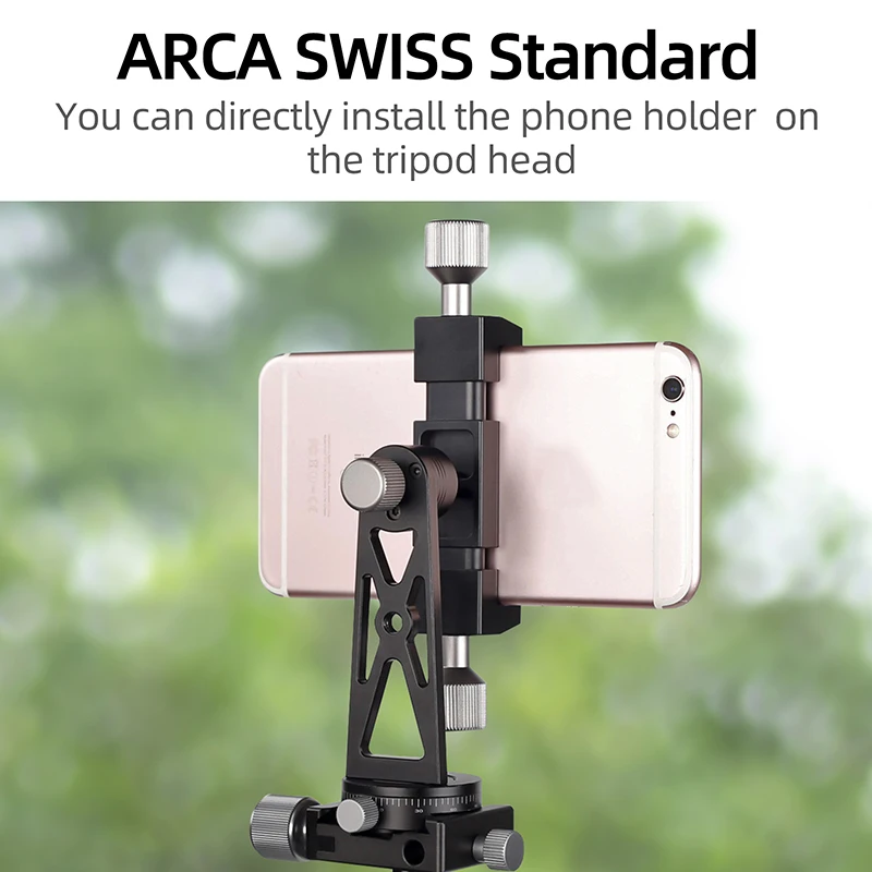 Cimapro Cp5 Todos os Adaptadores de Montagem de Tripé de Metal Suporte de Clipper de Telefone Celular Tripé de Rotação de 360 Vertical para Tripé de Telefones Inteligentes - Image 5