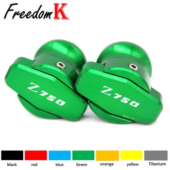 

For Kawasaki z750 accessories z 750 Z750R Z750S 2004 2005 2006 2007-2016 Motorcycle CNC Swingarm Sliders Spools z750 logo M10