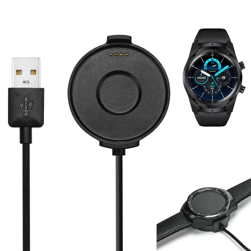 

Smartwatch Dock Charger Adapter USB Charging Cable for Ticwatch Pro /2020/4G LTE Sport Smart Watch Power Charge Accessories