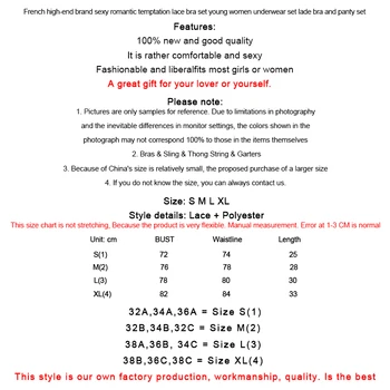 Lace Women Lingerie Set 4 Pcs Sling Open Bra Sexy Wiht Garter Panties Push Up Bra Set Erotic Transparent Underwear Net Stockings 4