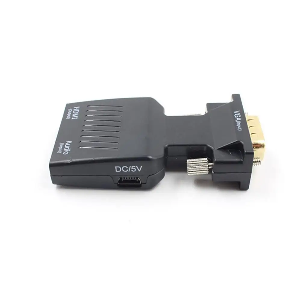VGA мужчины к HDMI типа «мама»; конвертер с аудио кабель-адаптер 1080P для HDTV проектора монитора ПК PS3