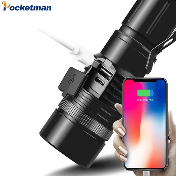 

Ultra Powerful Xlamp XHP50.2 Flashlight USB Rechargeable LED Torch XHP70.2 Zoom XHP50 Lantern use 18650 26650 Battery