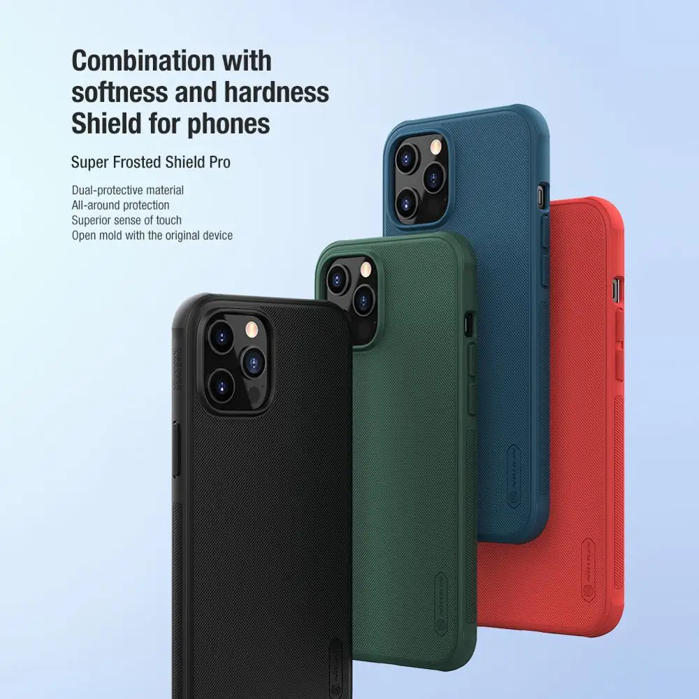 Nillkin Super Frosted Shield Pro Case for Apple iPhone 12 Mini 12 Pro Max Case PC Phone Back Cover case for iPhone 12 Pro Cases