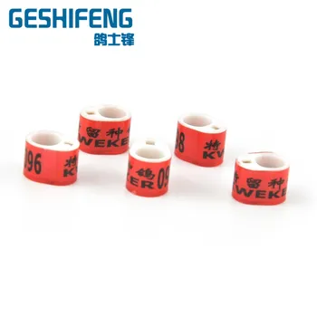 

Plastic core with plastic coat combination racing pigeon rings