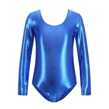 Детский костюм, Одежда для танцев, гимнастический купальник с длинными рукавами и открытой спиной, костюм для занятий балетом, Детский костюм