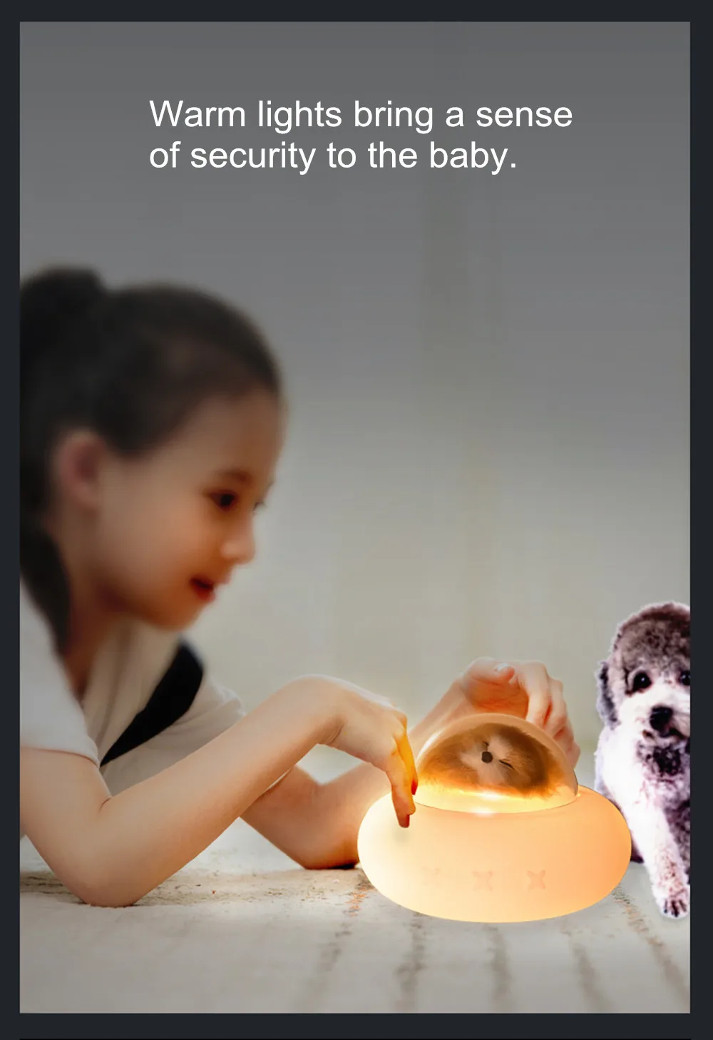 lâmpada cabeceira para crianças do bebê crianças