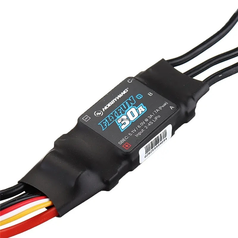 Hobbywing FlyFun V5 20A 30A 60A 80A 110A 120A 130A 160A Speed Controller Brushless ESC 3-6S with DEO Function for RC Quadcopter 4