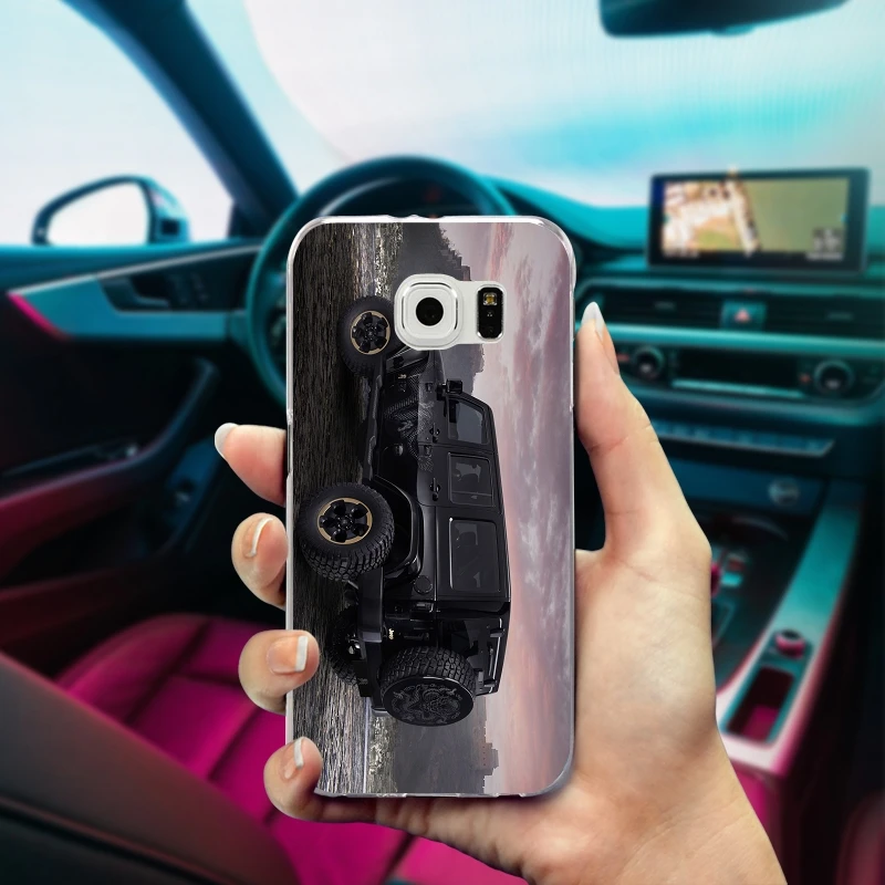 Красные спортивные чехлы для телефонов Jeep Wrangler Suv, тонкие чехлы из ТПУ для samsung Galaxy Note 2, 3, 4, 5, 8, S3, S4, S5 Mini, S6, S7, S8, S9 Edge Plus, чехлы