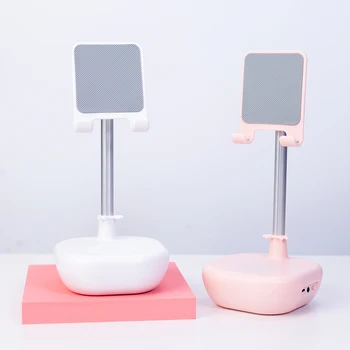 

Bluetooth Speaker Tabletop Cell Phone Holder Scalable Aluminium Alloy Tablet Bracket Music Player Multifunction Stand Speaker