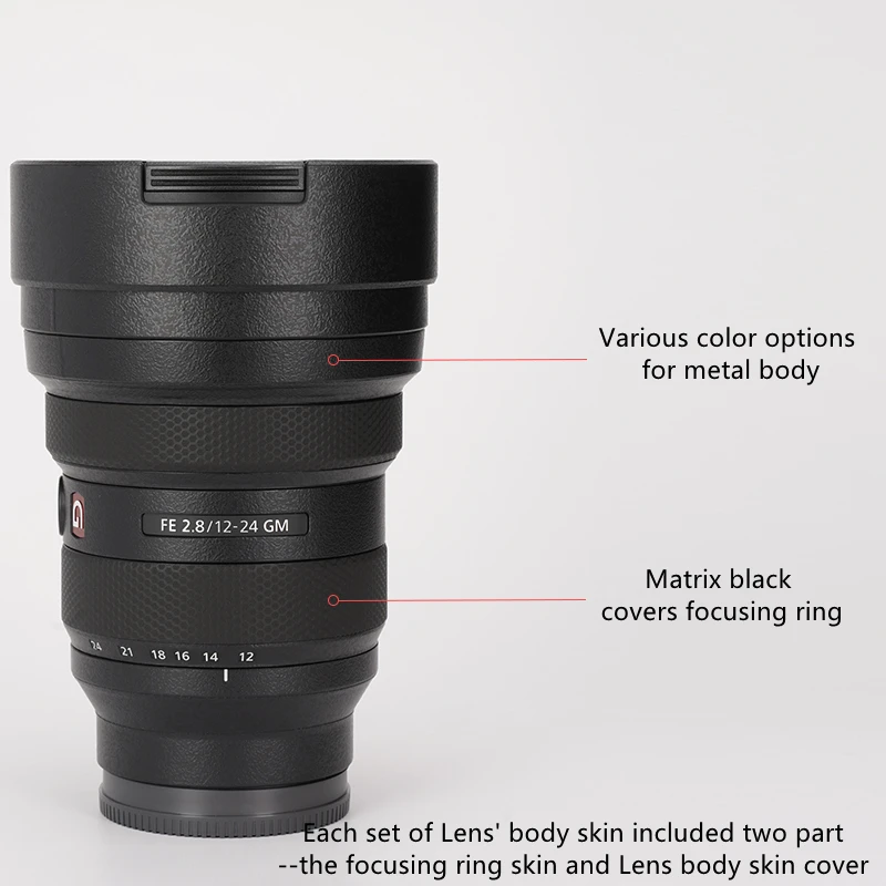 Pele para Sony Premium fe 12-24mm F2.8 gm Lente Protetor Anti-risco Capa Filme Adesivo Sel1224gm - 1224gm Len - Image 4