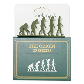 

Portable Stationery Kids Bookmark Students Page Marker Human Evolution Shaped Office Supplies Paper Clip School Solid Gift PP