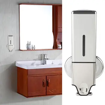 

500ml Hand Washing Liquid Soap Dispenser Wall Mount Shampoo Shower Gel Container The soap dispenser is suitable for home kitchen