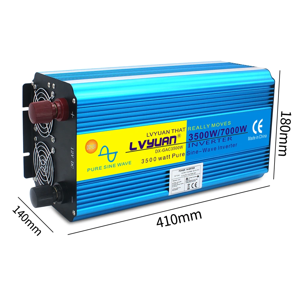 plan dal Laboratorium 3500w/7000w Pure Sine Wave Power Inverter Transformer Dc 12v/24v To Ac  220v/230v/240v With Dual Led Display 3.1a Usb - Car Inverters - AliExpress