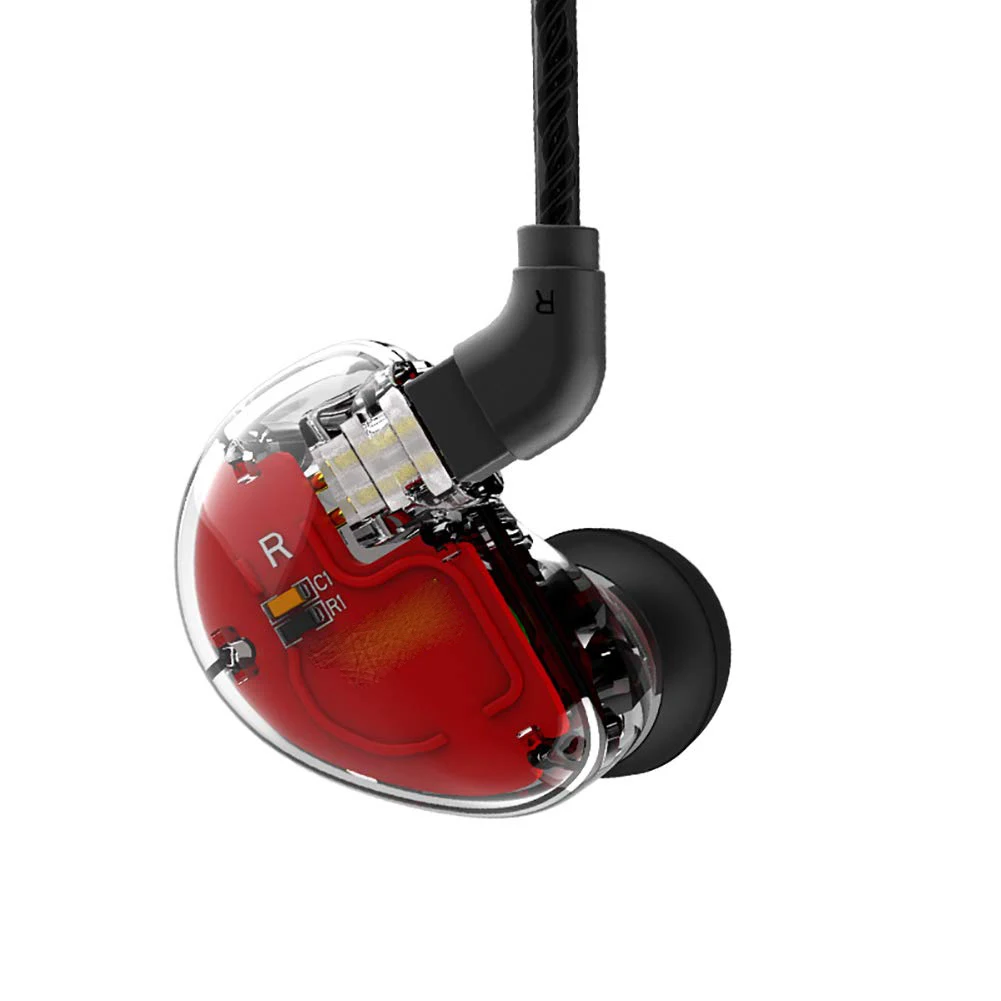 Для лампа указателя V30 2BA+ 1DD тройной динамик Hybrid HiFi наушники-вкладыши IEM с 2 Pin 0,75 мм съемный кабель, 1,25 м с микрофоном или без микрофона - Цвет: V30 Black no Mic
