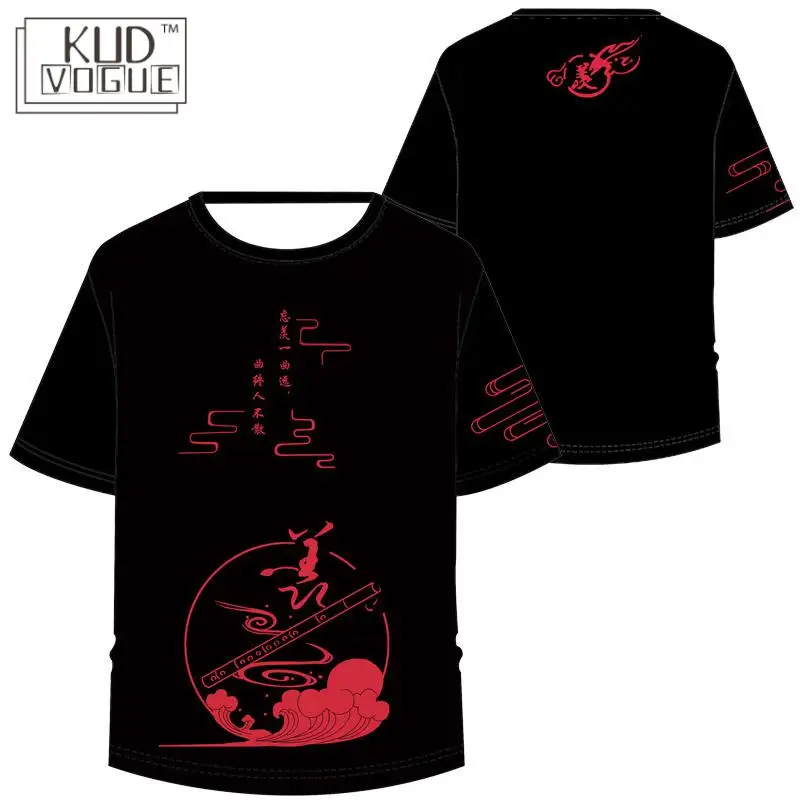 Najtaniej Grandmaster demonicznej uprawy Anime Mo Dao Zu Shi letnia koszulka luźna T koszula ubrania mężczyźni kobiety z krótkim rękawem Tshirt topy