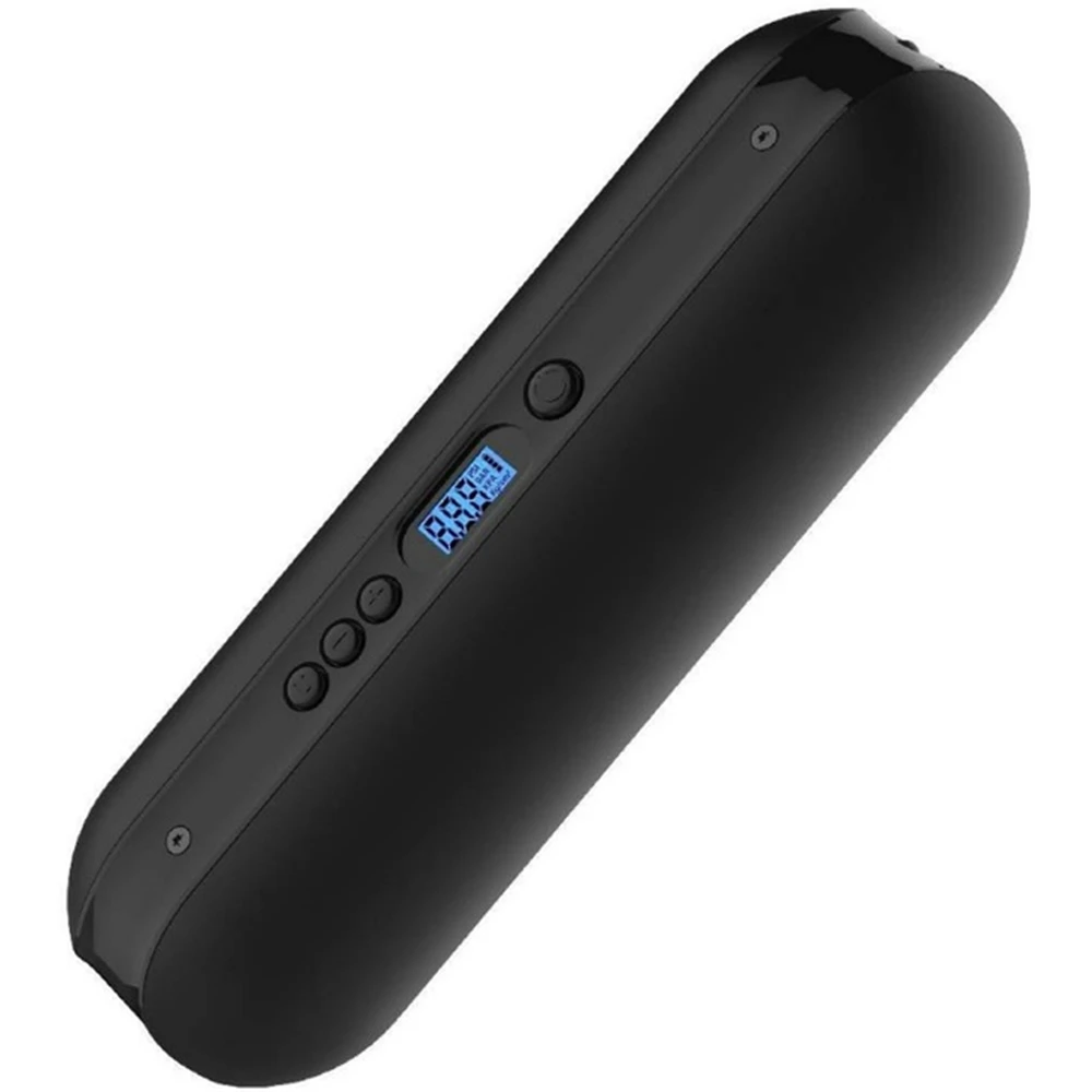 CYCPLUS Intelligent Rechargeable Portable Car Tire Bike Pump Pressure Auto Electric Air Inflator Bicycle Pump with LCD Display - Цвет: Black