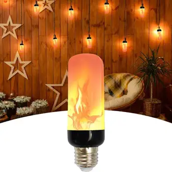 

E27 Flame Effect LED Bulb Flickering Fire Decorative Lamp for Party Bar Holiday Dynamic Moving Flame No Open Fire Safe