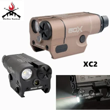 Тактический охотничий фонарь XC2 ультра компактный пистолет Красный точечный лазерный фонарик светодиодный мини белый свет 200 люмен Охота страйкбол