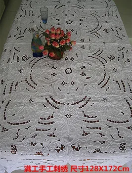 

Export full - hand linen hand - embroidered tablecloth hand - embroidered cover cloth gift collection level.