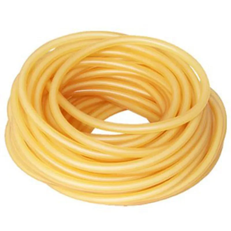 Yellow Natural Latex Rubber Tube High Elastic Rubber Tube Surgical band 1.7-12mm 