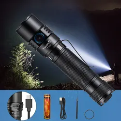 TrustFire – lampe de poche tactique T11R EDC, 1800 lumens, Rechargeable, pince de poche 18650, torche LED, éclairage extérieur 