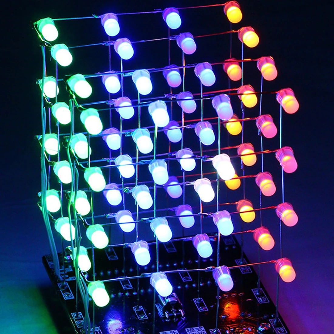 Surwish DIY сварки электронный оптом Запчасти музыка светильник куб комплект(функция удалённого управления Управление, семь цветов, USB Питание