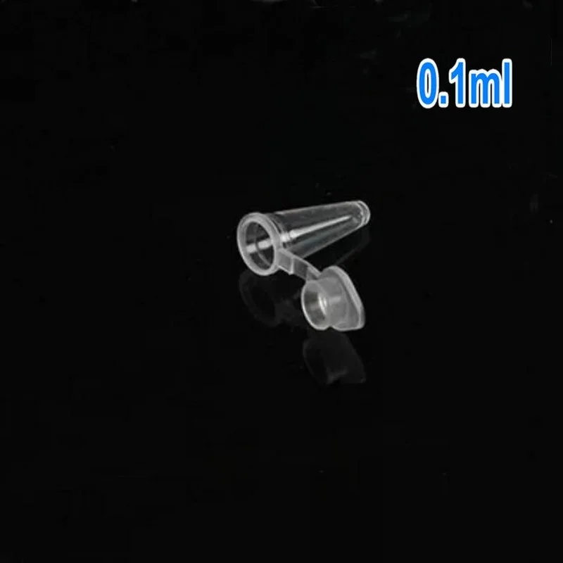 

1000Pcs/Lot 0.1ml Lab White V-shape Plastic Centrifuge Tube, 100 ul PCR short tube PP Small Microcentrifuge Tube