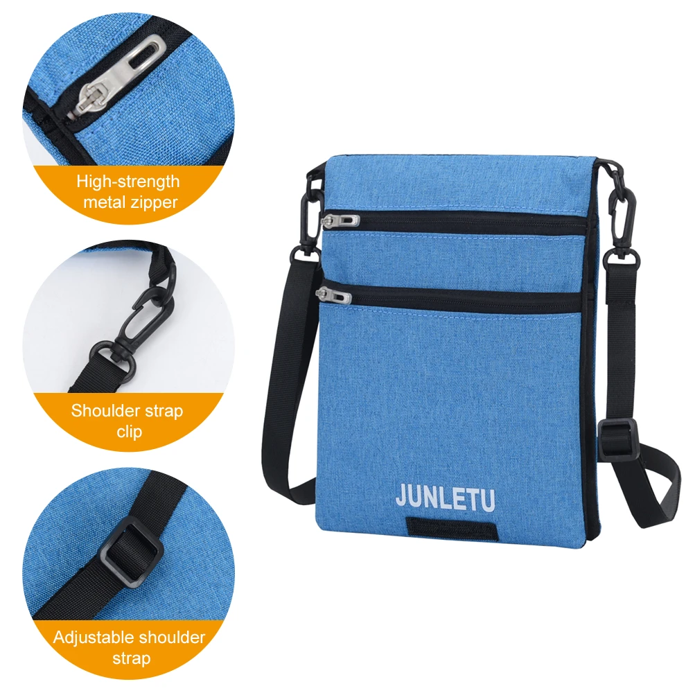 

Neck Pouch Traveling Wallet Stash Passport Holder Card Bag Travel Documents Passport Bag For Men Water-resistant Nylon Fabric