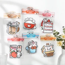 30 pçs/lote almofadas de memorando notas pegajosas chá falar diário papel bloco de notas daliy scrapbooking adesivos escritório escola papelaria