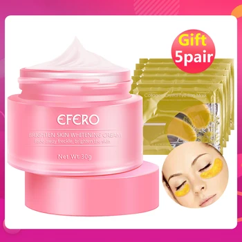 

EFERO Whitening Face Cream Collagen Freckles Cream Hyaluronic Acid Cream Anti-Aging Anti-Wrinkle Remove Spots Firming Brighten