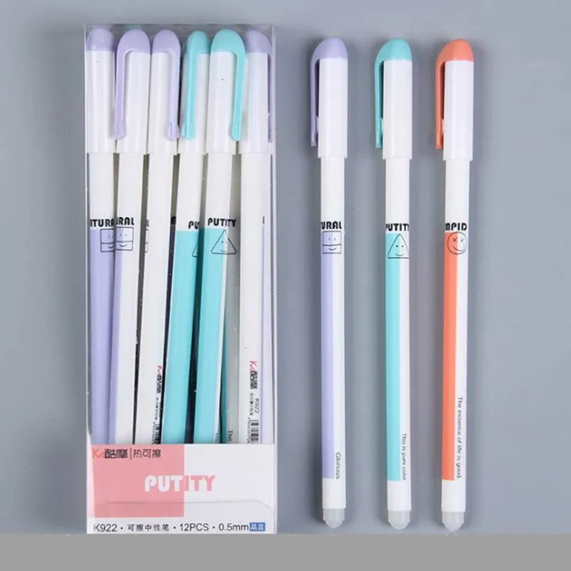 

3/6Pcs/Set 0.5mm Erasable Pen Refill Blue Ink Washable Handle Erasable Gel Pen for School Office Writing Supply Stationery Gift
