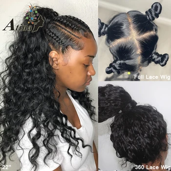 

13x6 HD Lace Front Human Hair Wigs Loose Deep Wave Transparent Full 360 Lace Frontal Wig Pre Plucked with Baby Hair Remy Wig 130