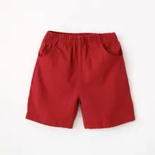 Летнее платье для девочек базовый детский Шорты хлопковые шорты для мальчиков, Шорты для девочки преддошкольного возраста; короткие трусы; детское пляжное короткие Спортивные штаны Одежда для малышей