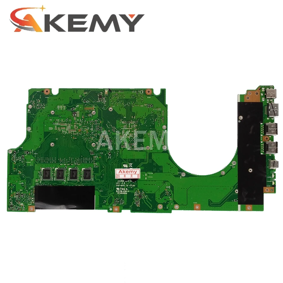 Akemy for ASUS UX510UWK UX510UW UX510U U5000U UX510UXK laptop motherboard UX510UW mainboard i7-6500U GTX960M/4GB DDR4-8GB-RAM
