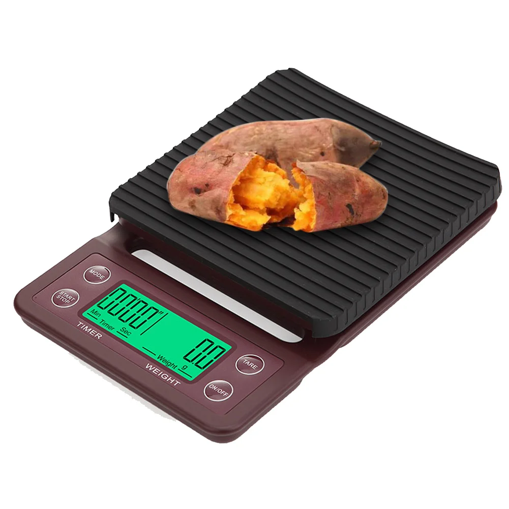  3kg/0.1g 5kg/0.1g Baking Table Coffee With Timer Electronic Battery Powered High Scale Mini Drip Ki