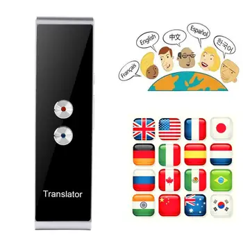 

T8 Portable Mini Wireless Smart Translator 40 Languages Two-Way Real Time Instant Voice Translator APP Bluetooth Multi-Language