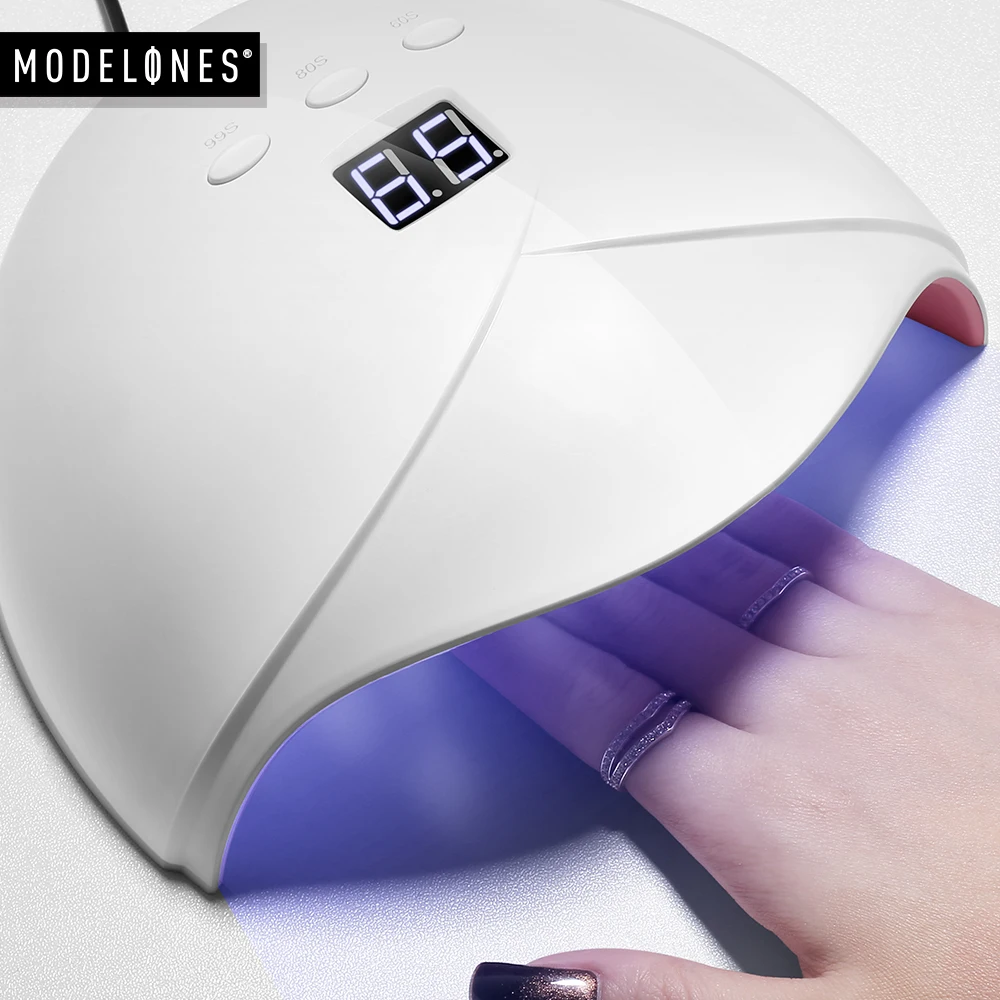 Modelones 24 Вт УФ светодиодная лампа для сушки ногтей всех типов гель 12 светодиодов