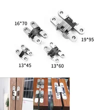 2 шт нержавеющая сталь цинковый сплав скрытый шарнир ворота Петли Высокое качество неврезные немые дверные петли сильные крепкие мебельные детали
