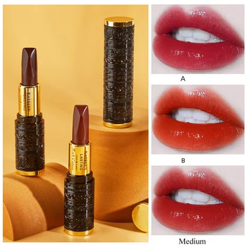 

Three-Color One Tube Lipstick Black Rose Diamond Velvet Moisturizing Silky Touch Full Colors Sexy Lips Makeup Waterproof Lasting